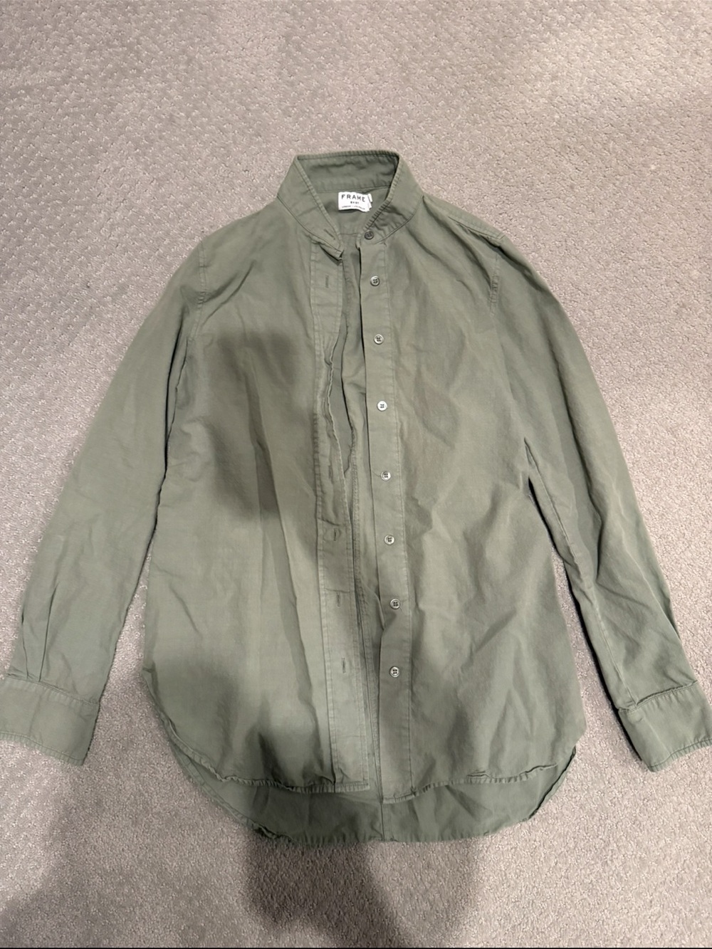 Frame Green Button Up - Picture 2 of 3